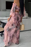 Women's Printed chiffon leisure suit