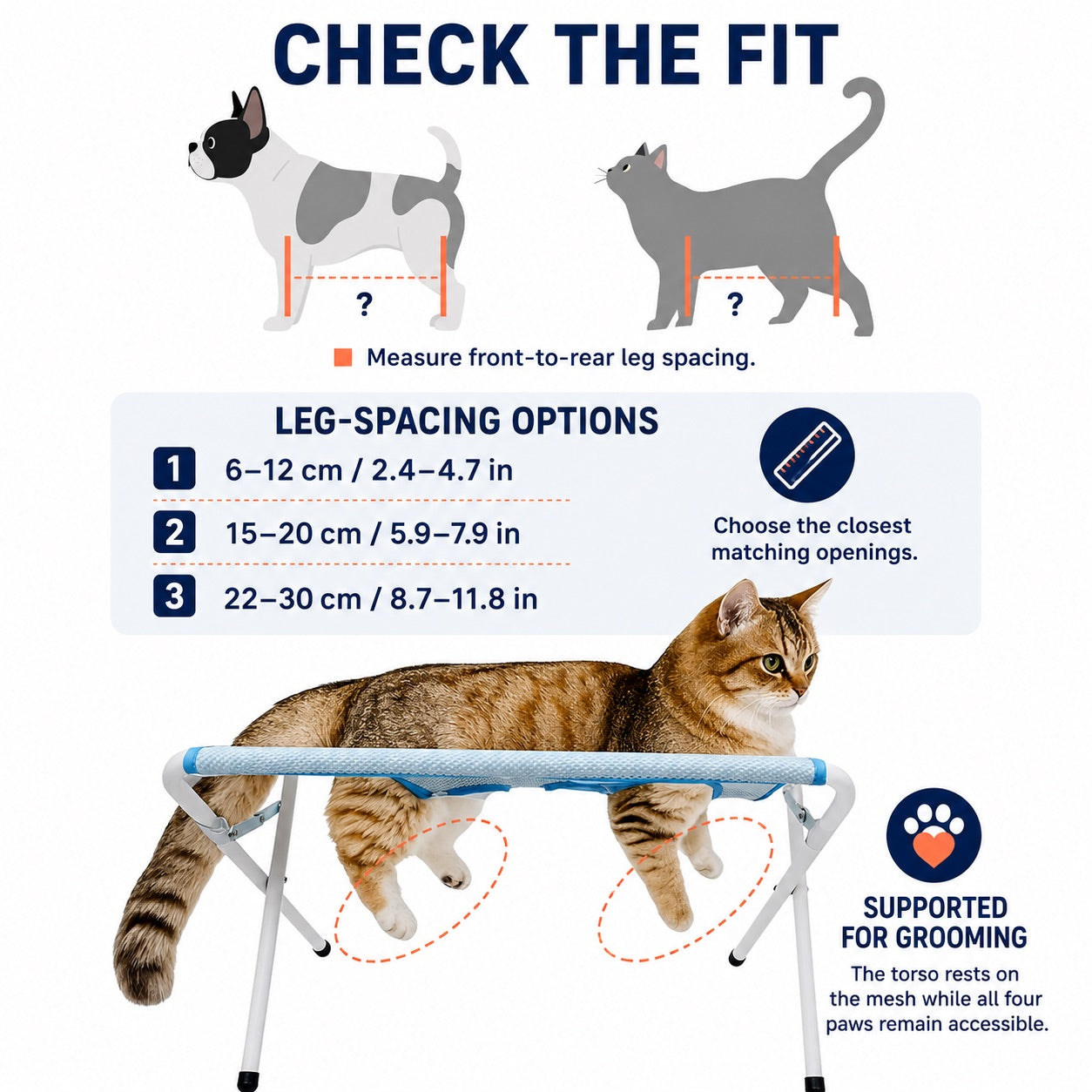 Foldable Pet Grooming Hammock Stand