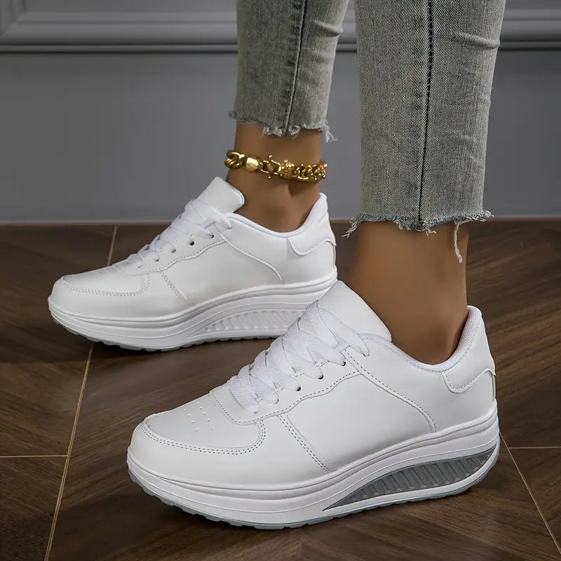 Women's Casual Fashion Breathable Platform Wedge Orthopaedic Sneakers