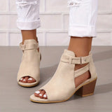 Women's Orthopaedic High Heel Leather Shoes