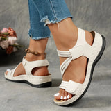 Vintage Leather Fisherman Sandals for Women - Comfortable Closed Toe Summer Walking Shoes