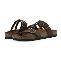 Women’s Braided Cork Sandals – Comfortable Wide Fit Summer Shoes